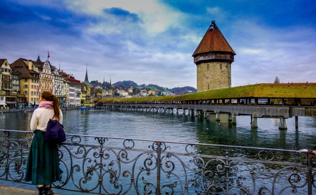 Switzerland Lucerne Bridge