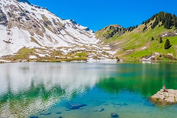 Lake lac Lioson in Switzerland