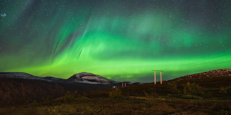 night sky of tromso lofoten islands