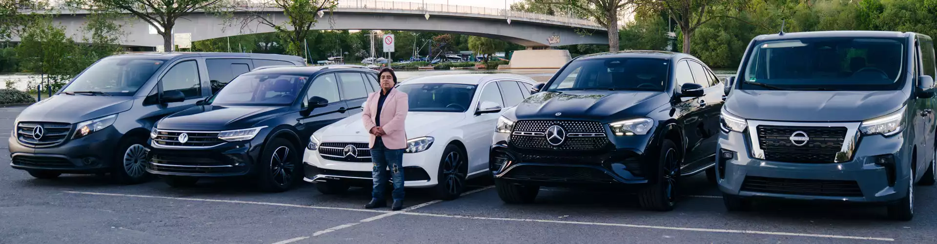 Global Travel DMC premium fleet - Mercedes, Volkswagen and Nissan vehicles in Europe